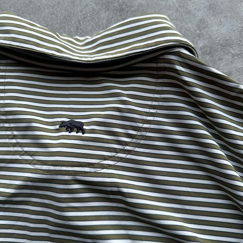 Onward Reserve Performance Men's Striped Polo Shirt - Picture 4 of 5